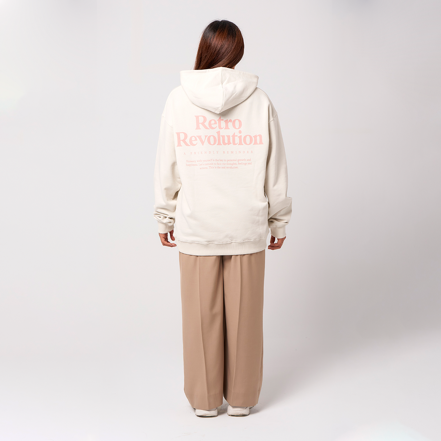 Retro Hoodie Organic Oversize Crudo