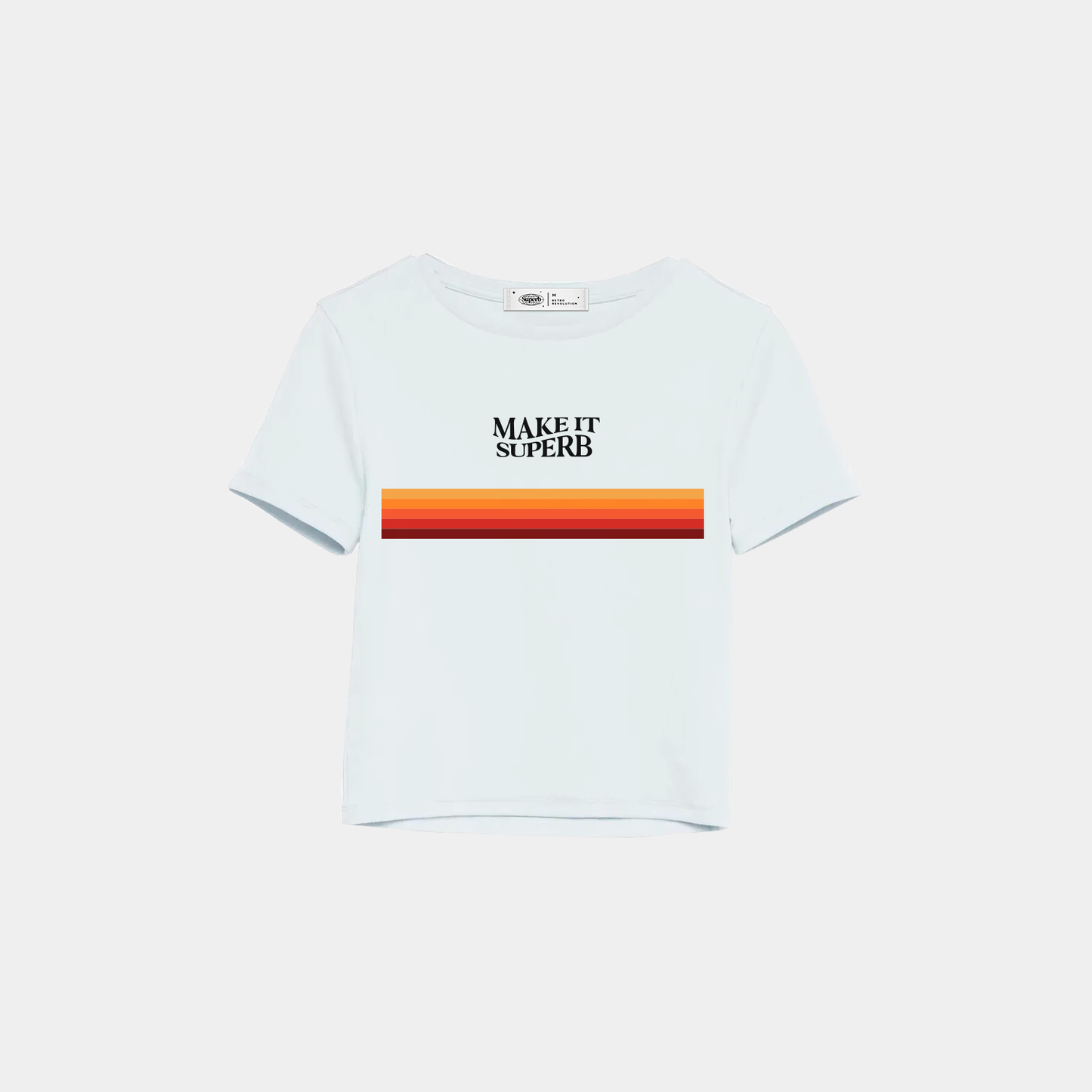 RetroLine White Crop Top