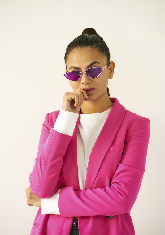 Vibrant Purple Glasses