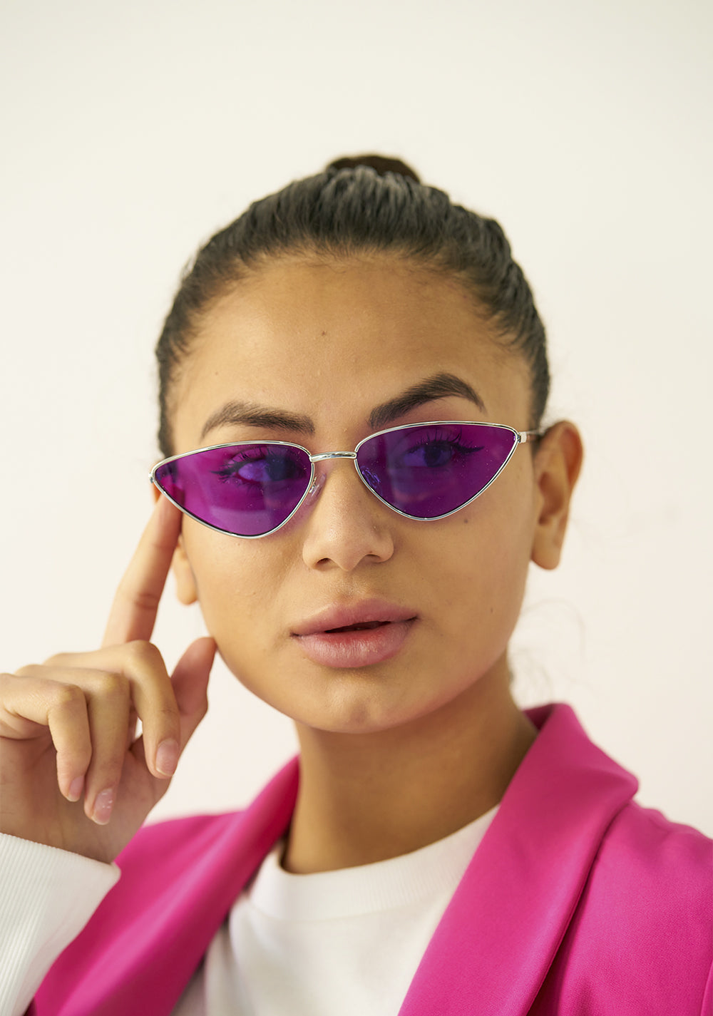 Vibrant Purple Glasses