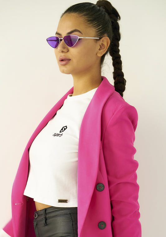 Vibrant Purple Glasses