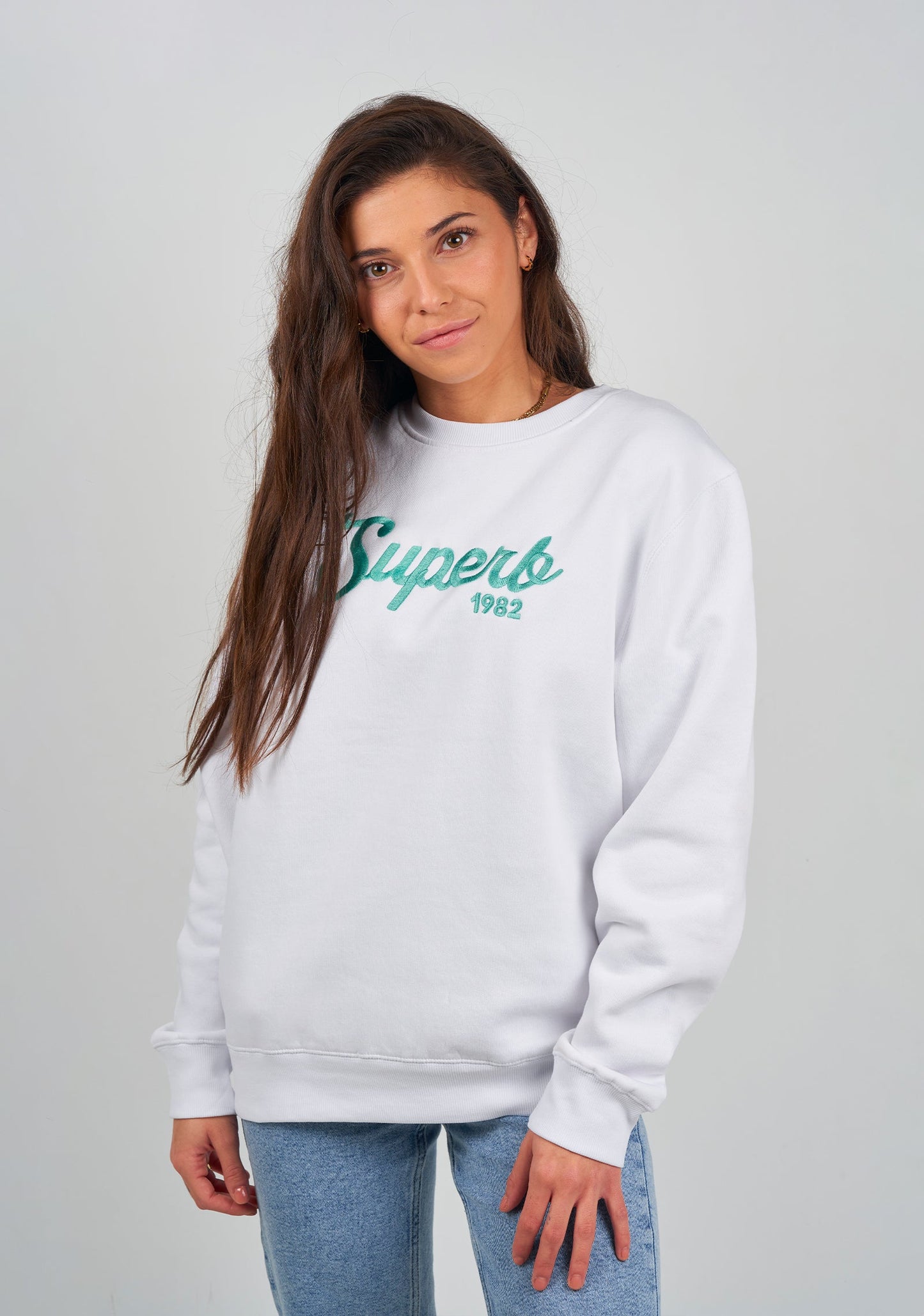 New Vintage White Sweatshirt