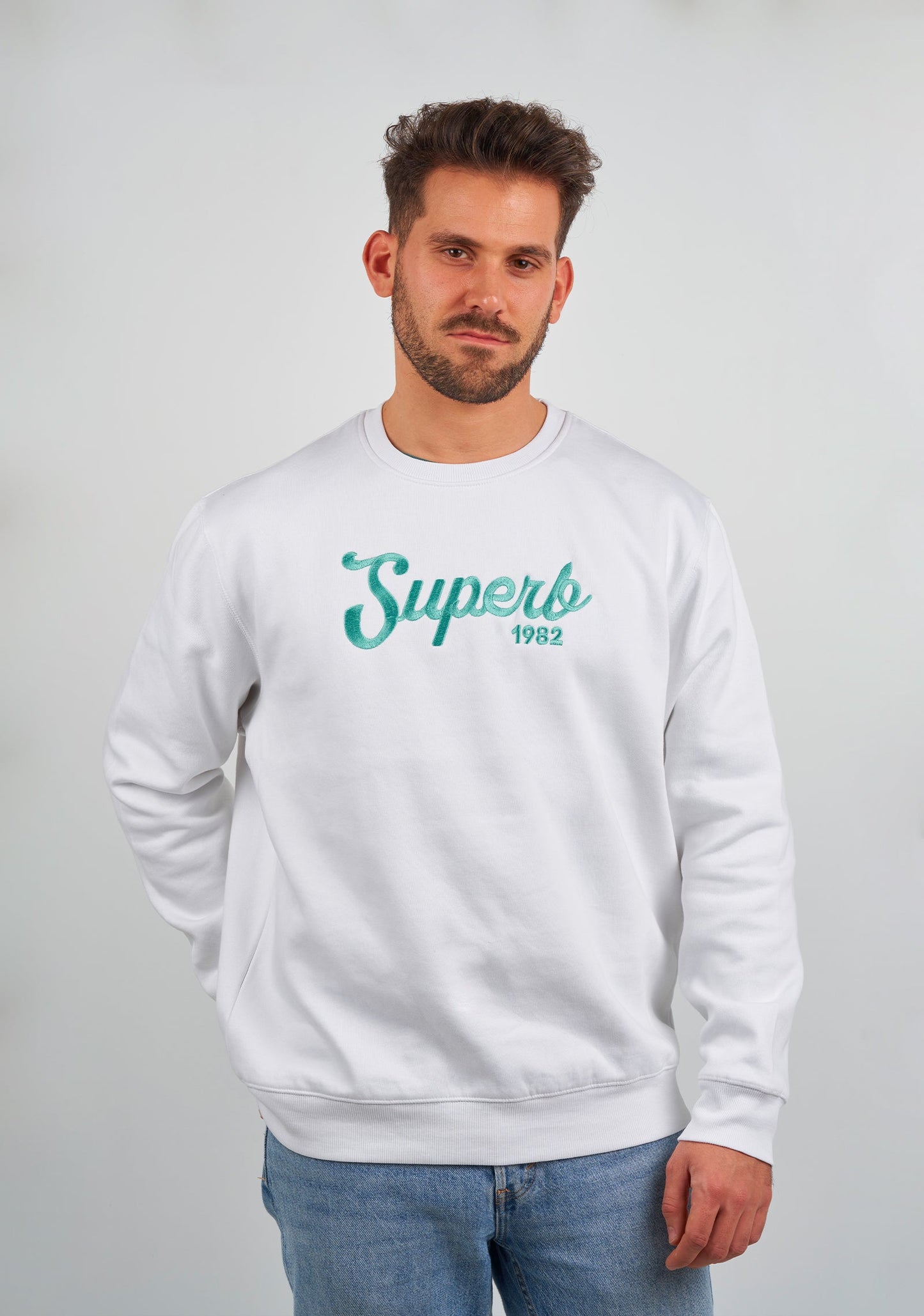 New Vintage White Sweatshirt