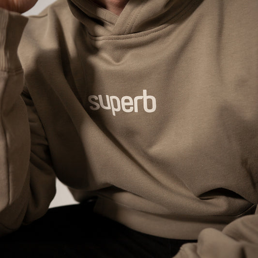 Khaki Hexaline Oversized Hoodie