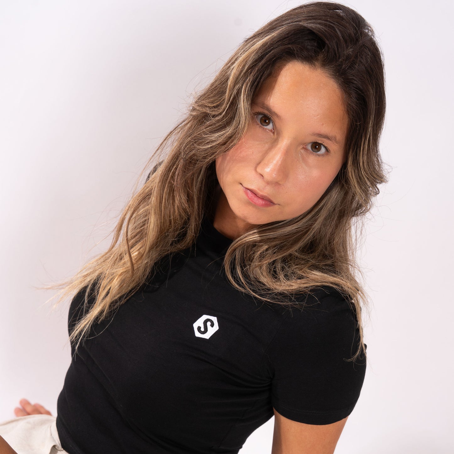 Camiseta Corta Basic Negra