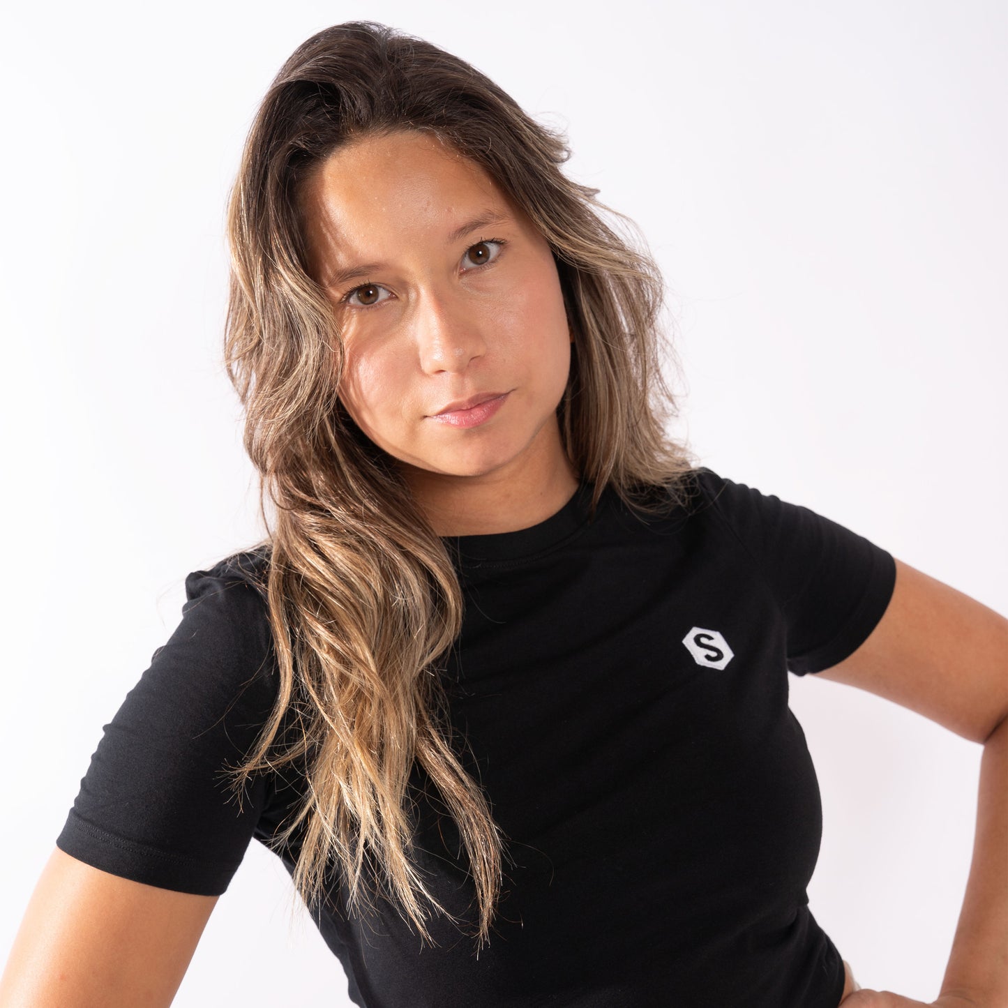 Camiseta Corta Basic Negra