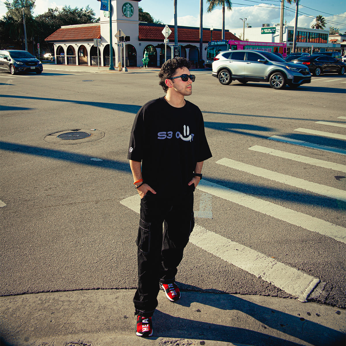 Black Stress Out Oversize T-shirt