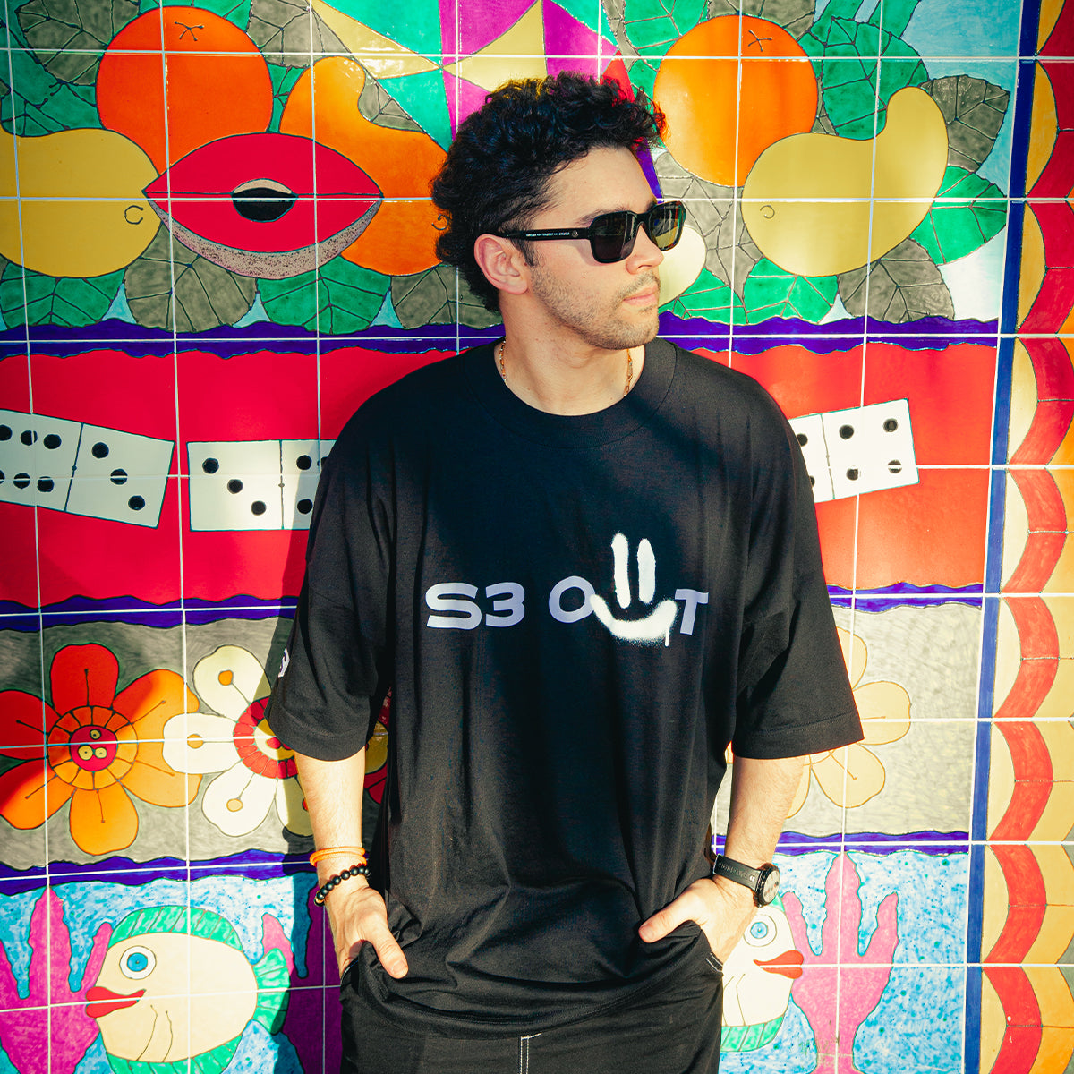 Black Stress Out Oversize T-shirt