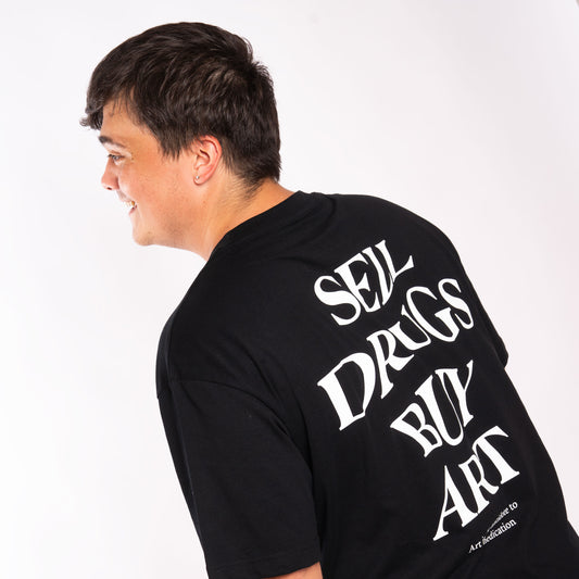 Camiseta Oversize Sell Drugs Negra