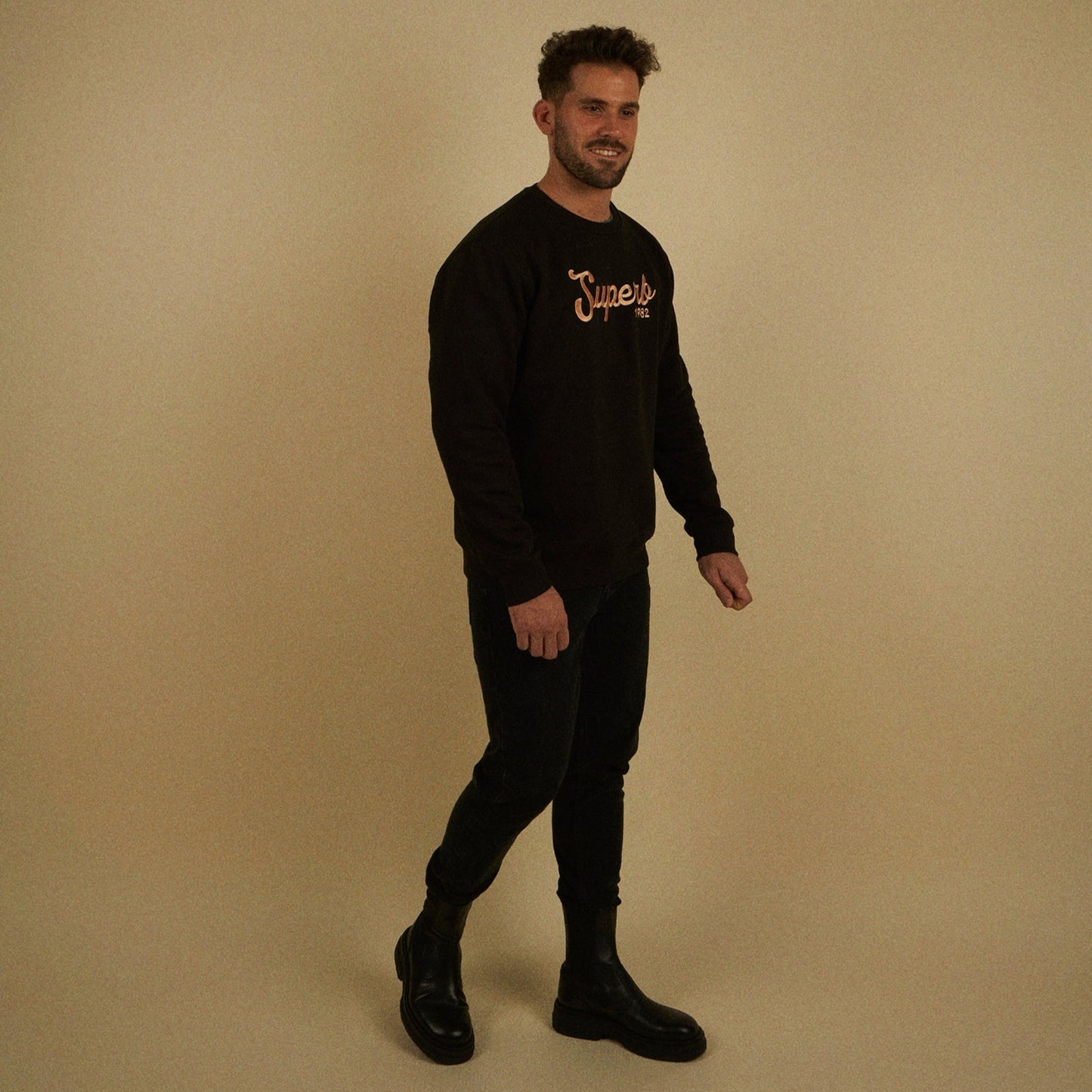 Sudadera New Vintage Negra