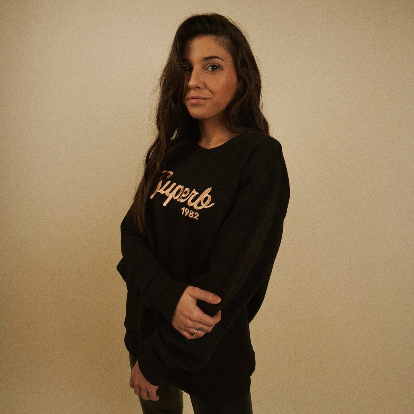 Sudadera New Vintage Negra