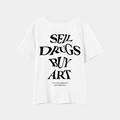 Camiseta Oversize Sell Drugs Blanca