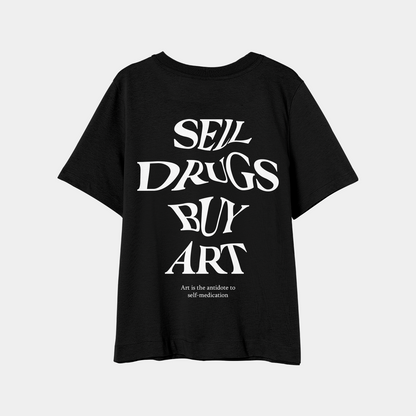 Camiseta Oversize Sell Drugs Negra