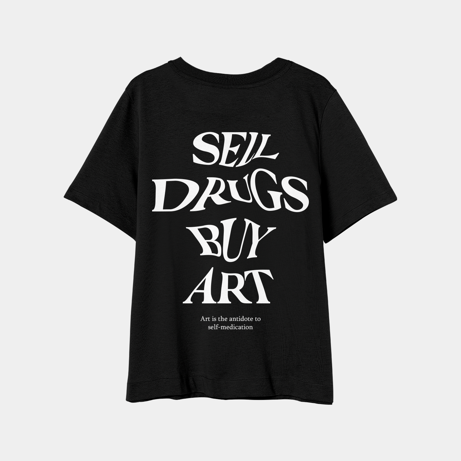 Camiseta Oversize Sell Drugs Negra