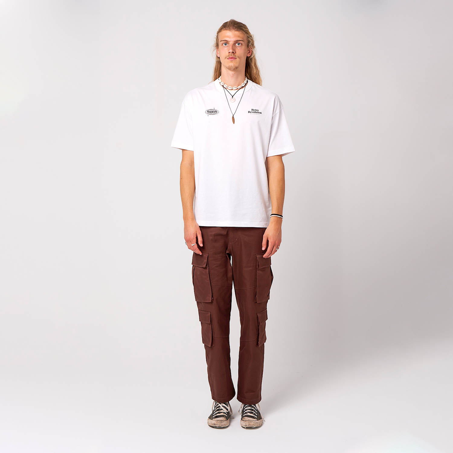 Camiseta Oversize Sell Drugs Blanca