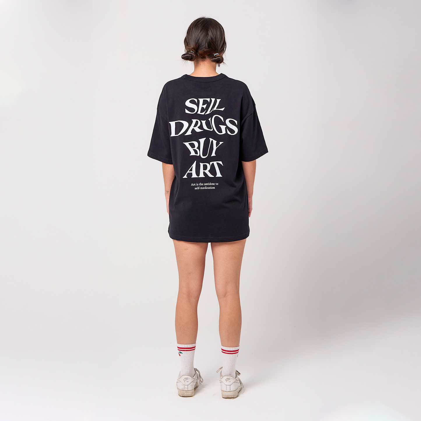 Camiseta Oversize Sell Drugs Negra