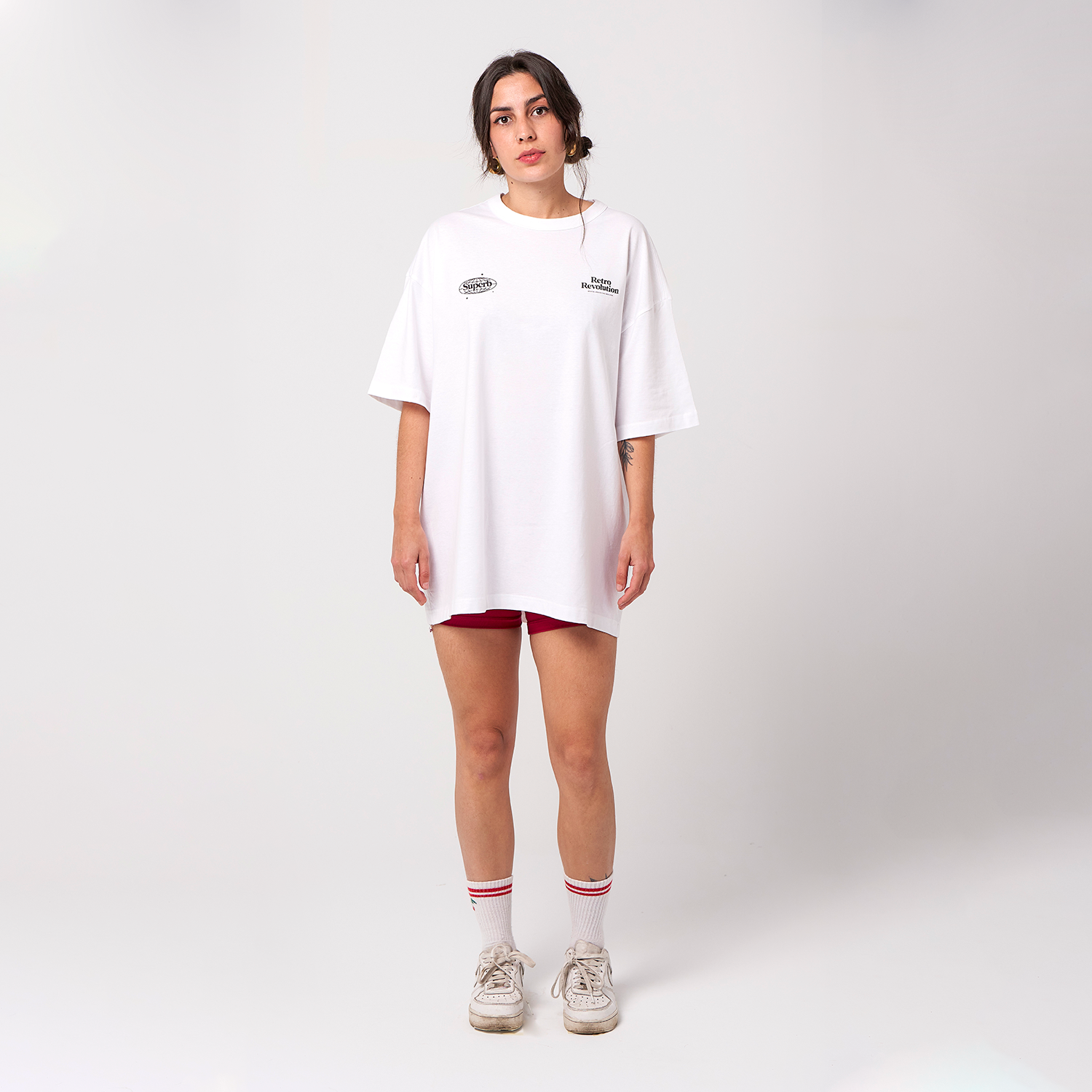 Camiseta Oversize Sell Drugs Blanca