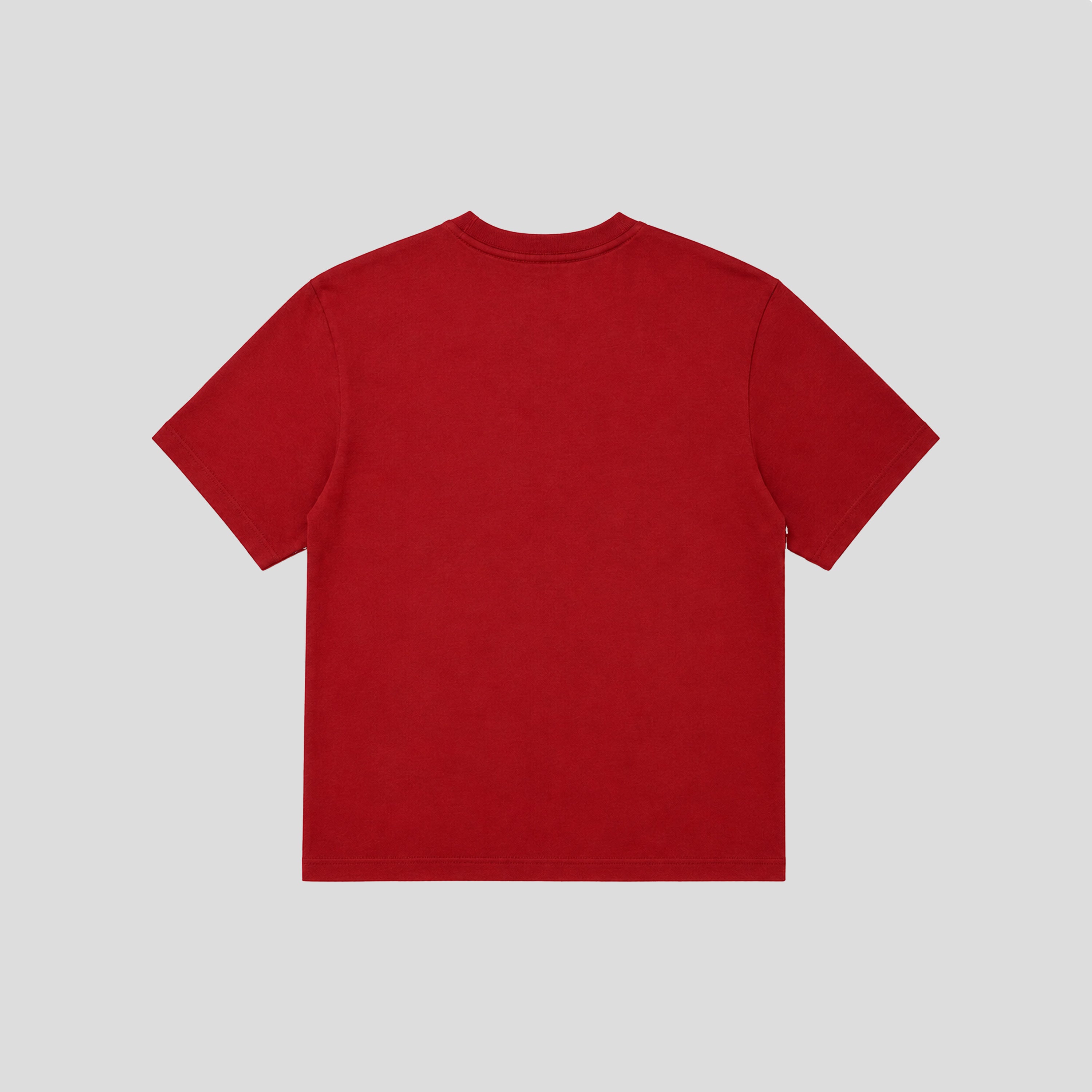 Camiseta Oversize Little Core Puffy Burdeos