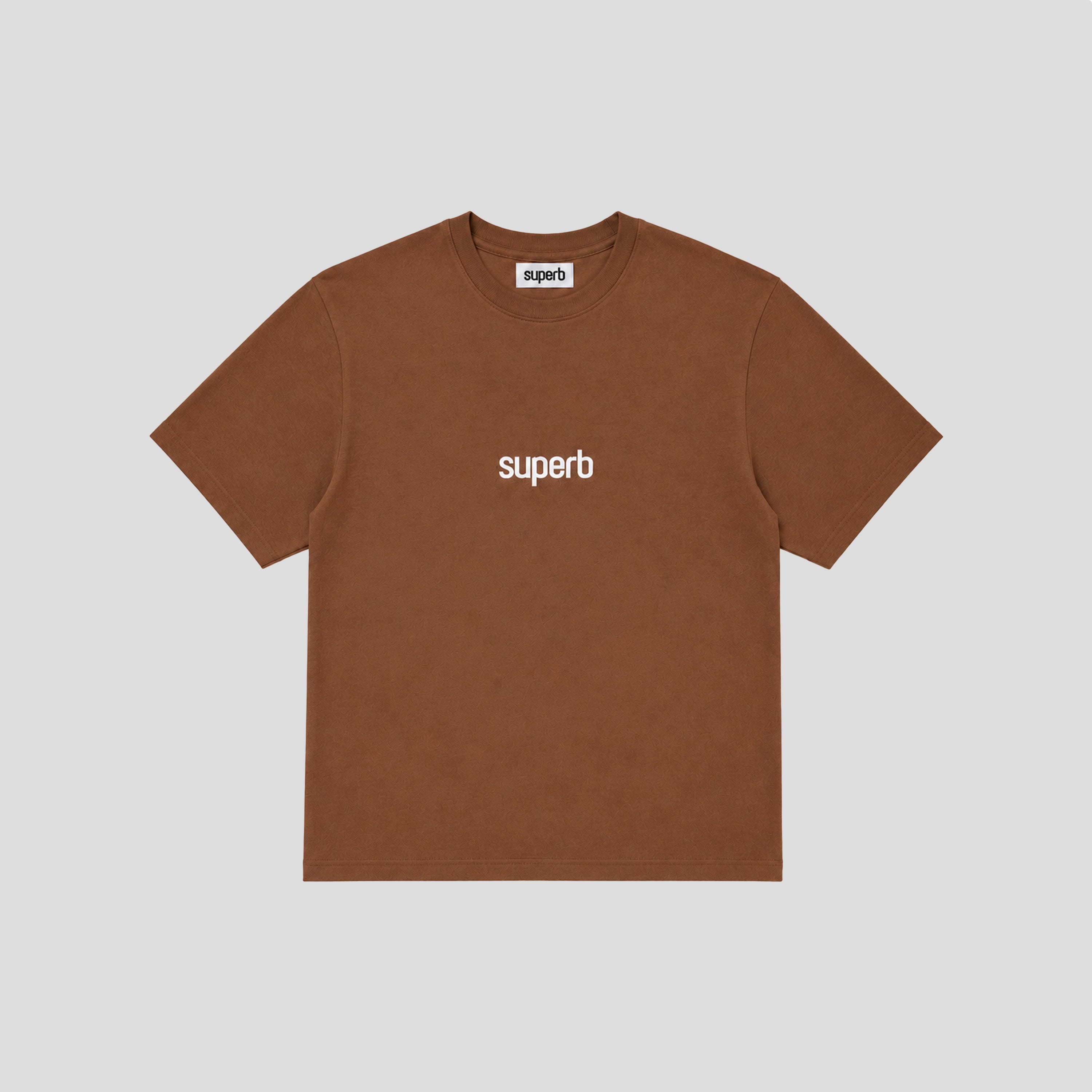 Camiseta Oversize Little Core Puffy Café