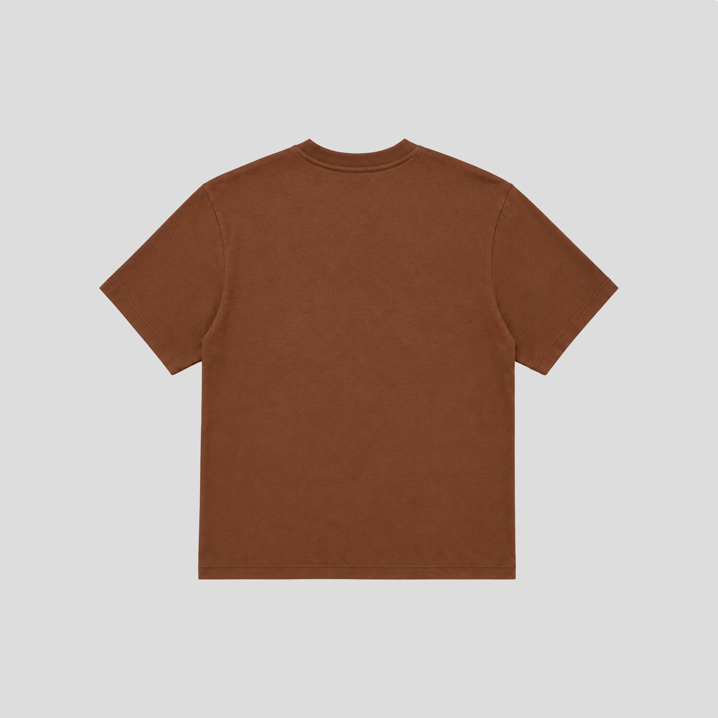 Camiseta Oversize Little Core Puffy Café