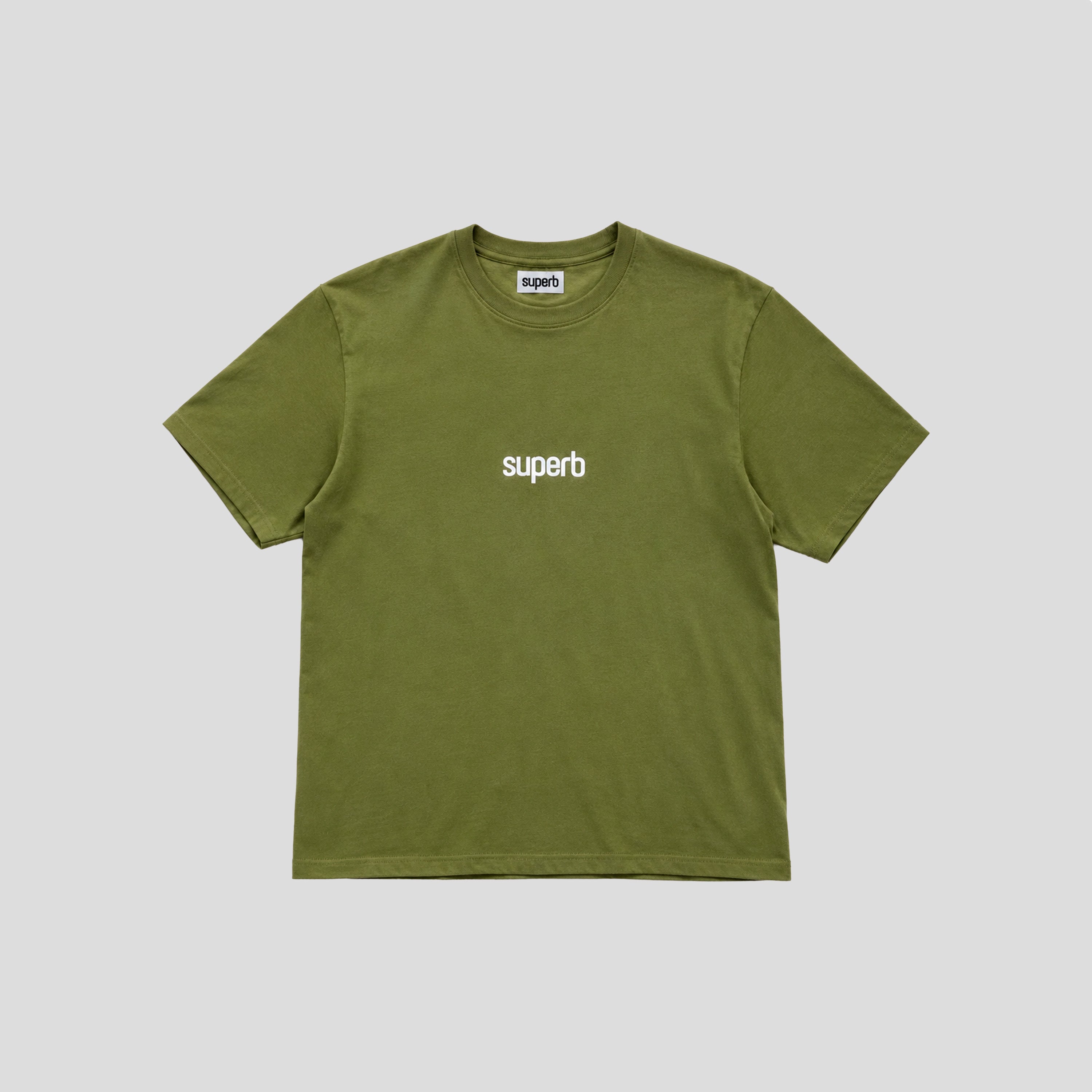 Camiseta Oversize Little Core Puffy Verde Oliva