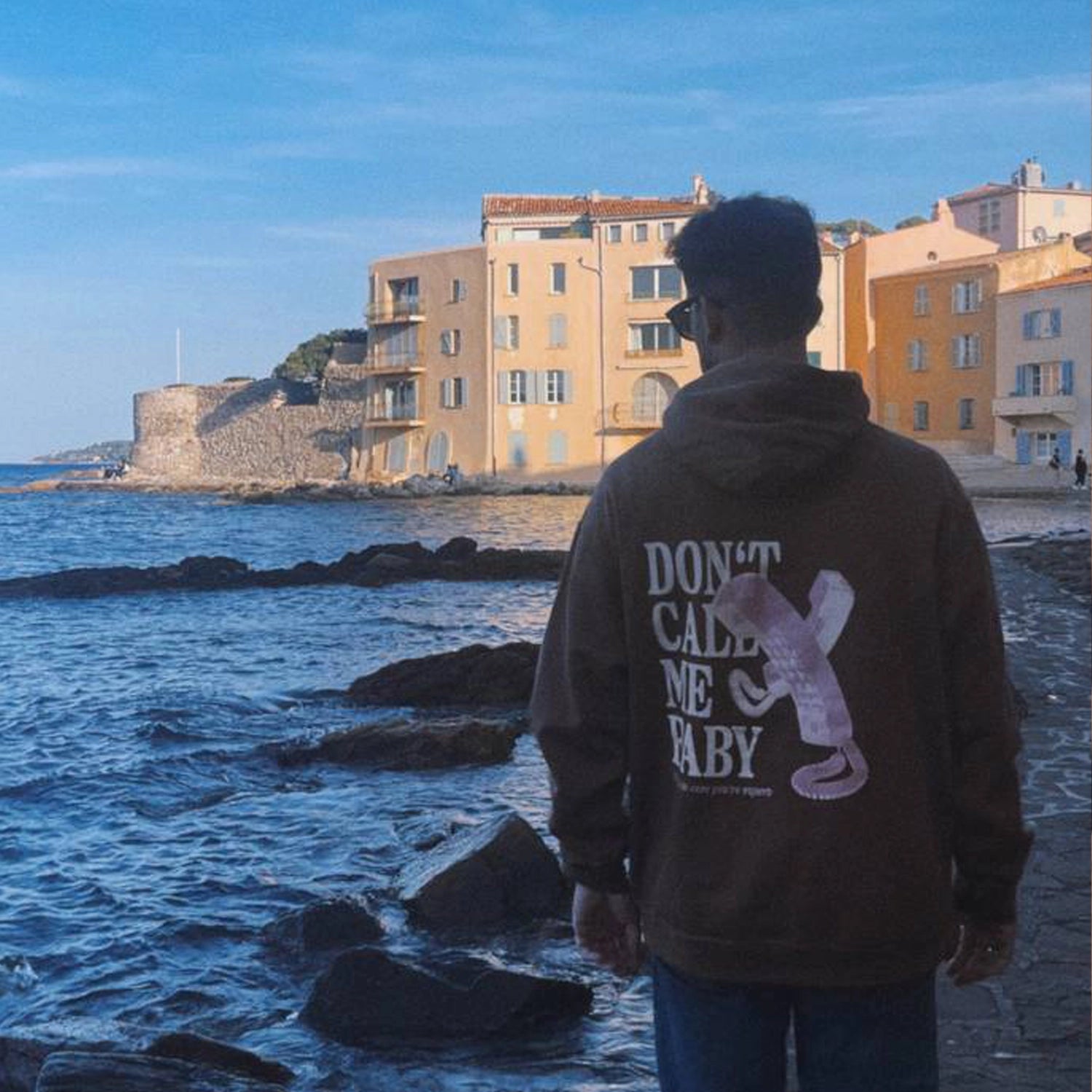 Don't call me... Oversize Hoodie Brown