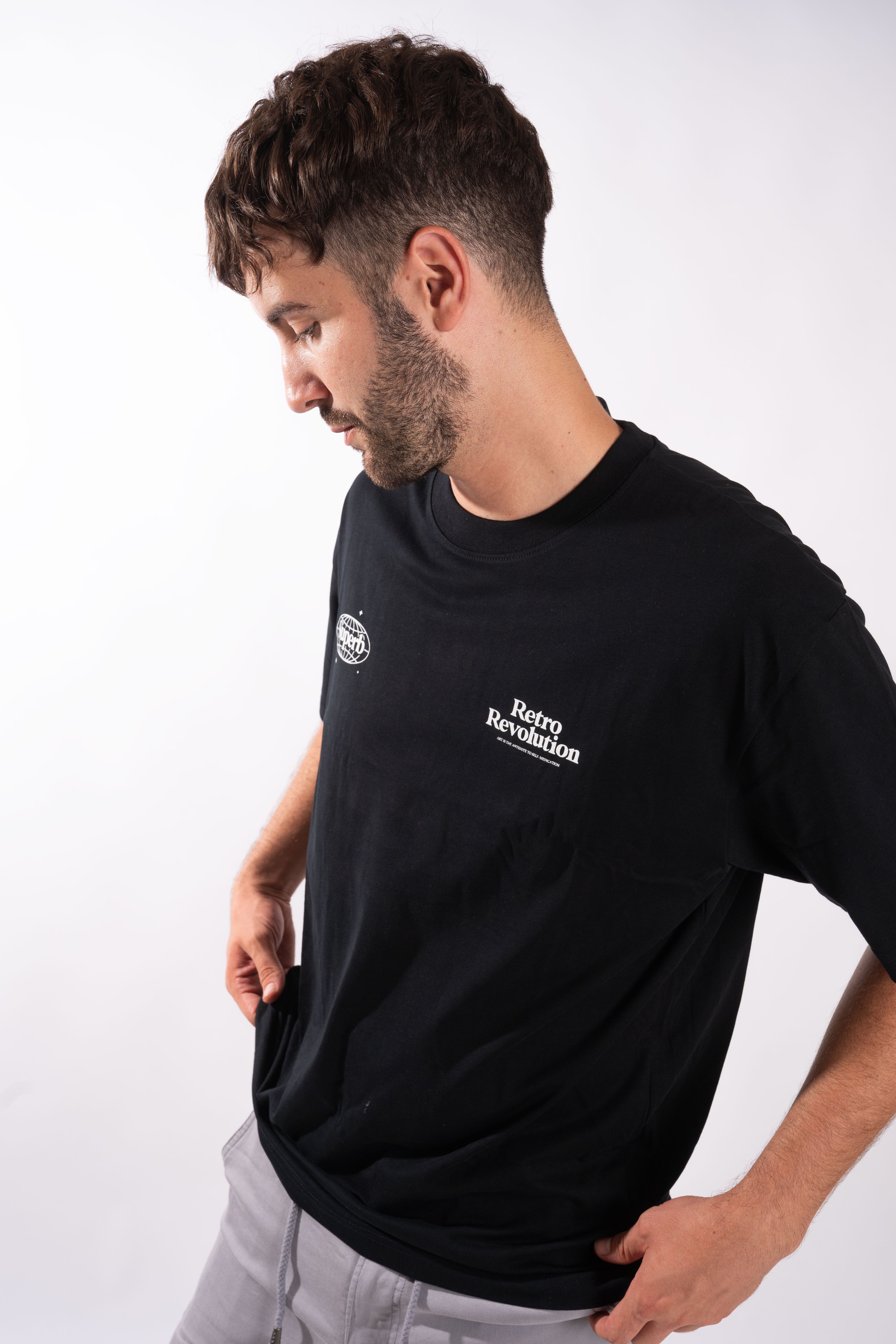 Camiseta Oversize Sell Drugs Negra