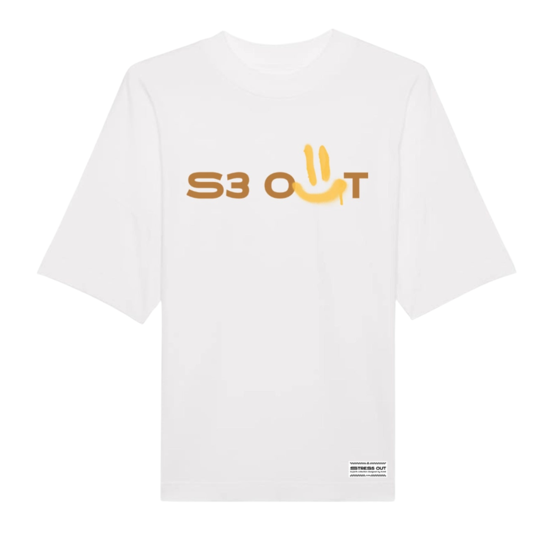 White Stress Out Oversize T-shirt