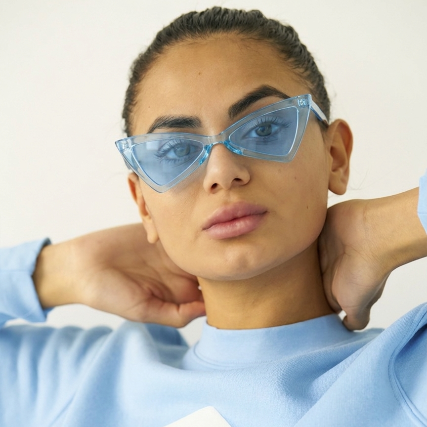 Cat eye - Blue sunglasses