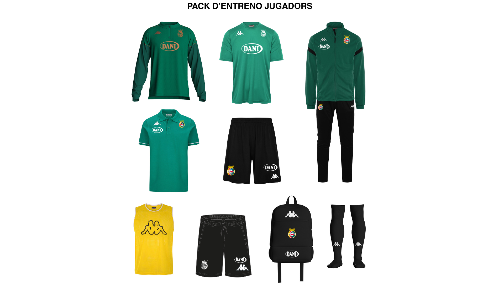 PACK DE ENTRENO Y PASEO JUGADORES
