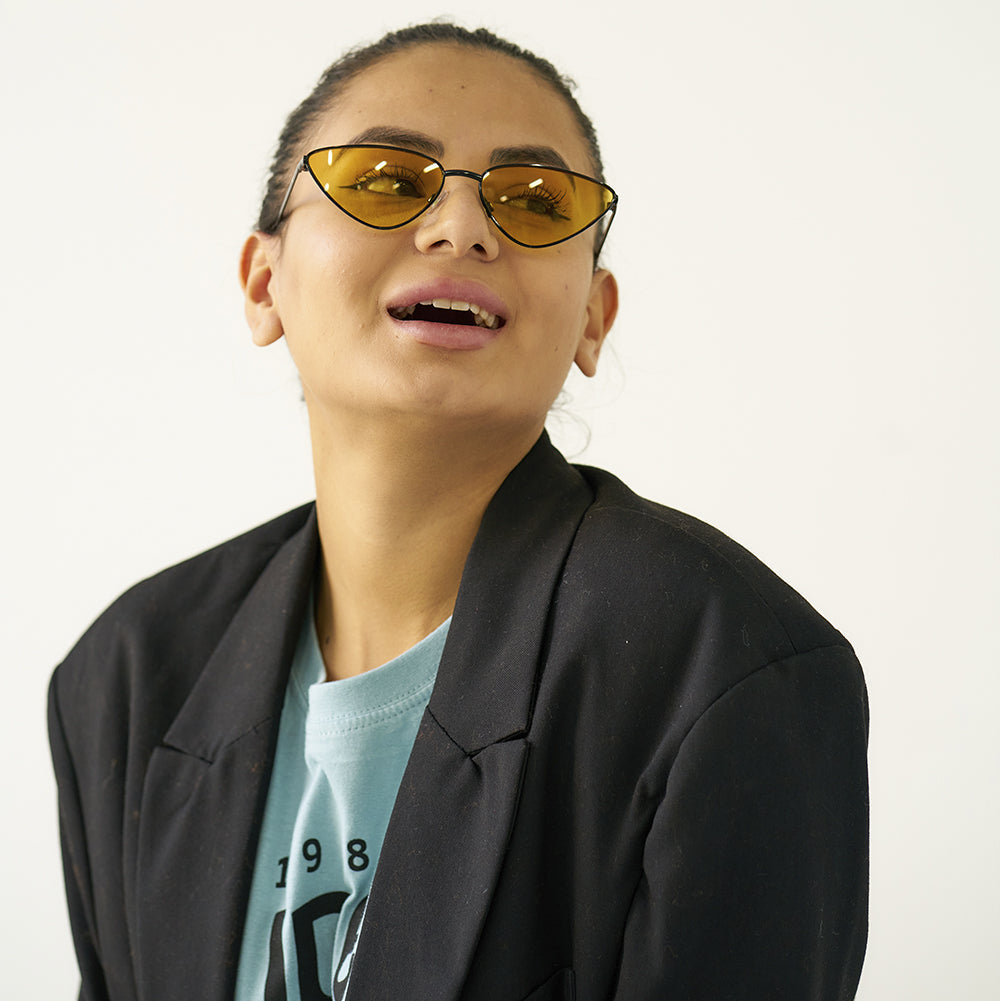Vibrant Yellow Glasses