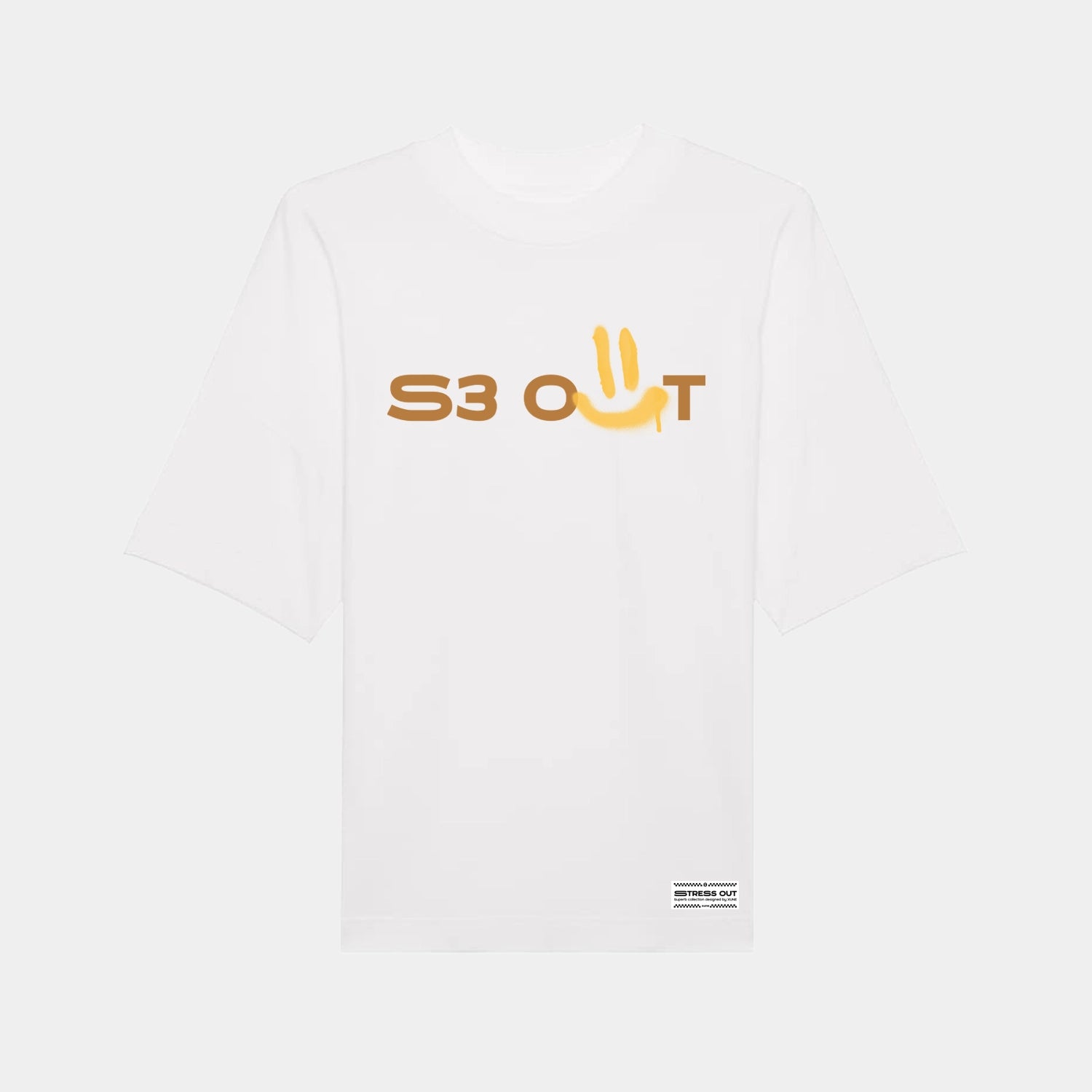 White Stress Out Oversize T-shirt