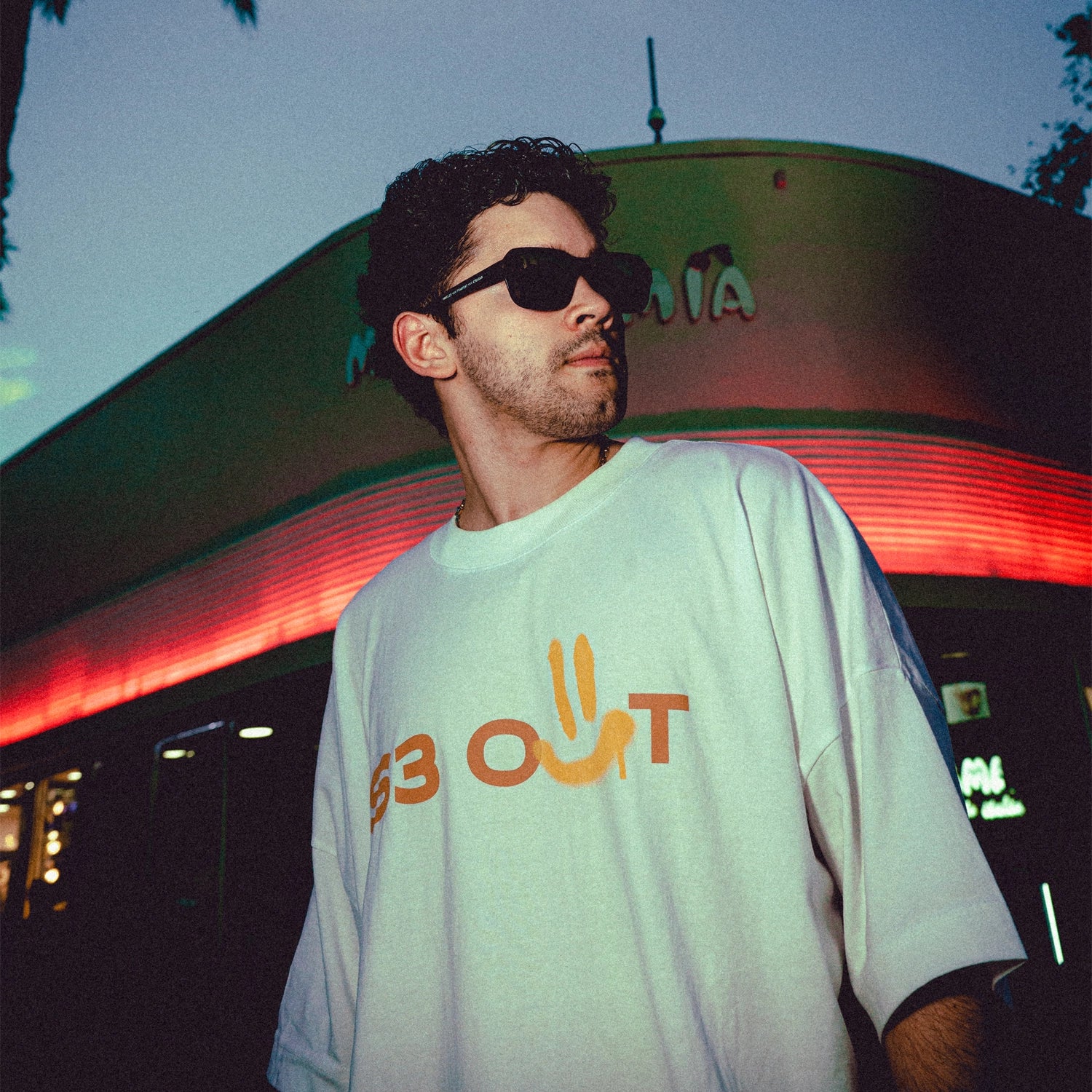 White Stress Out Oversize T-shirt