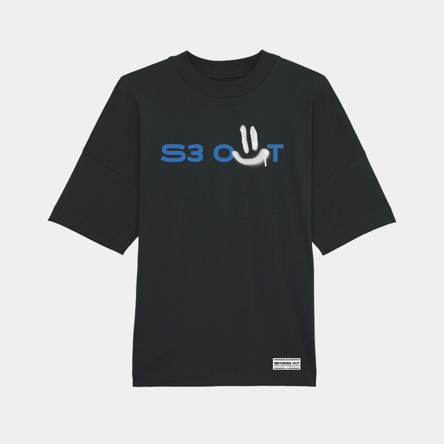 Black Stress Out Oversize T-shirt