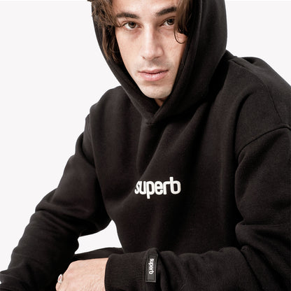 Puffy Mode Black Sweatshirt