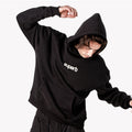 Puffy Mode Black Sweatshirt