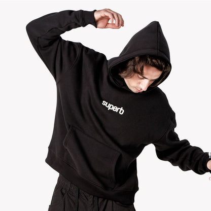 Puffy Mode Black Sweatshirt