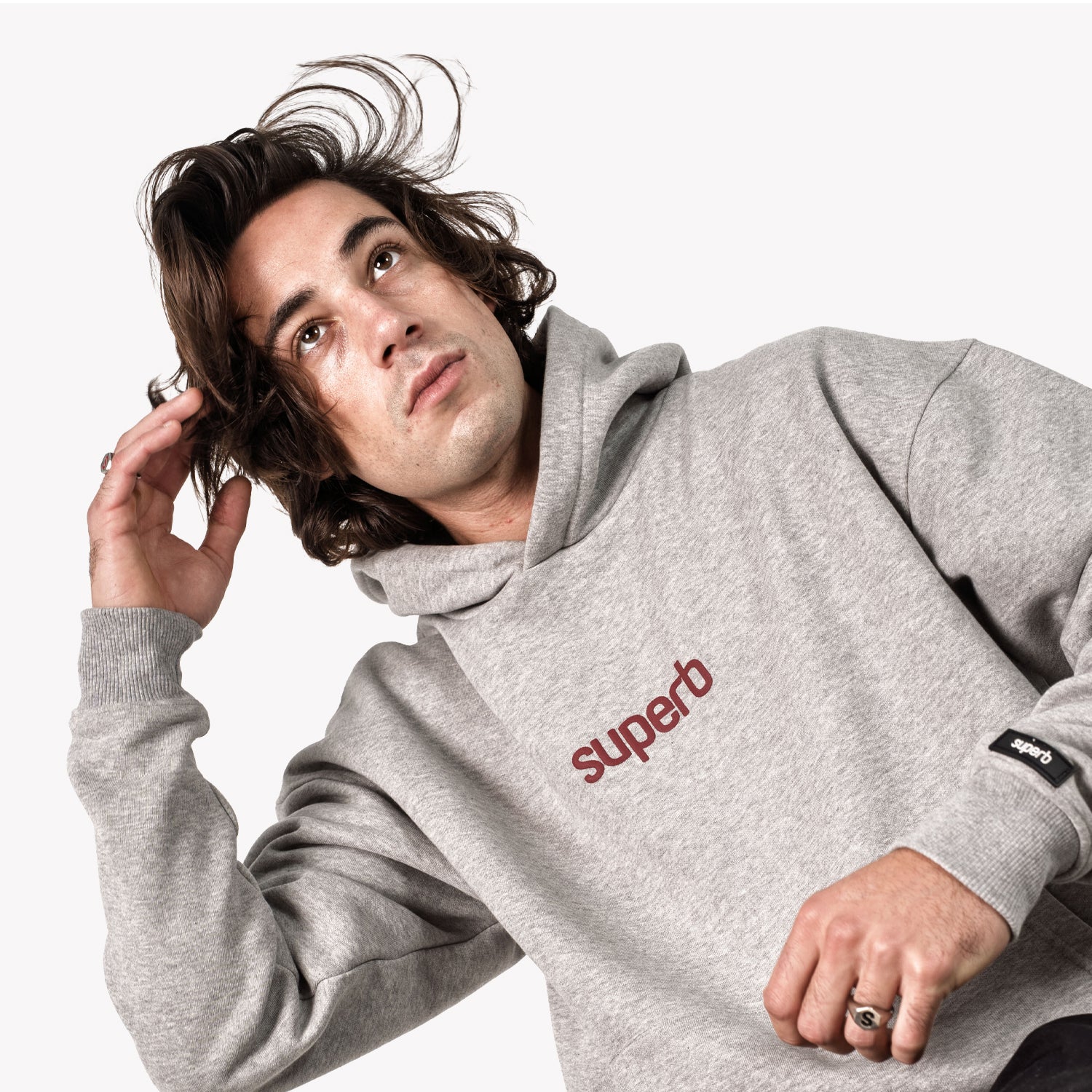 Puffy Mode Black Sweatshirt