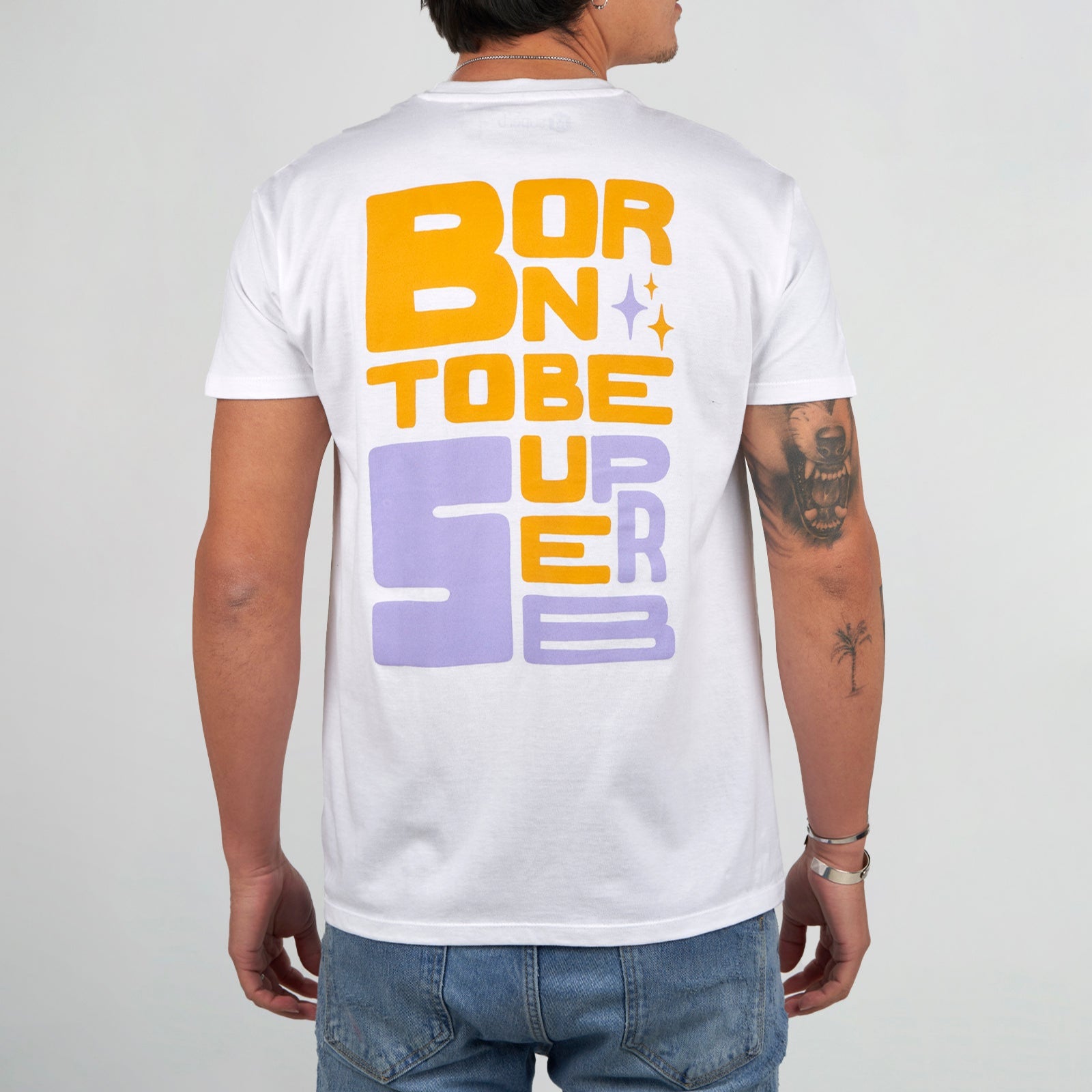 Camiseta Born To Be Superb Blanca