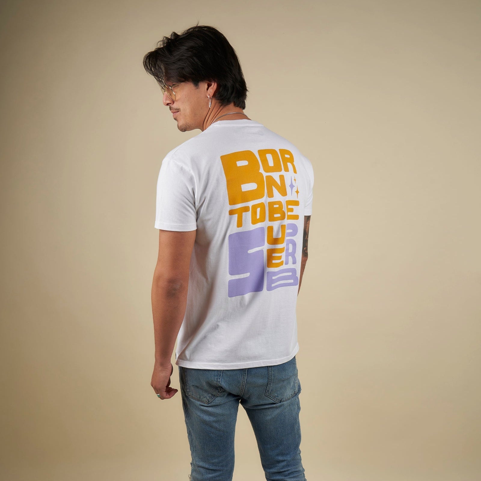 Camiseta Born To Be Superb Blanca