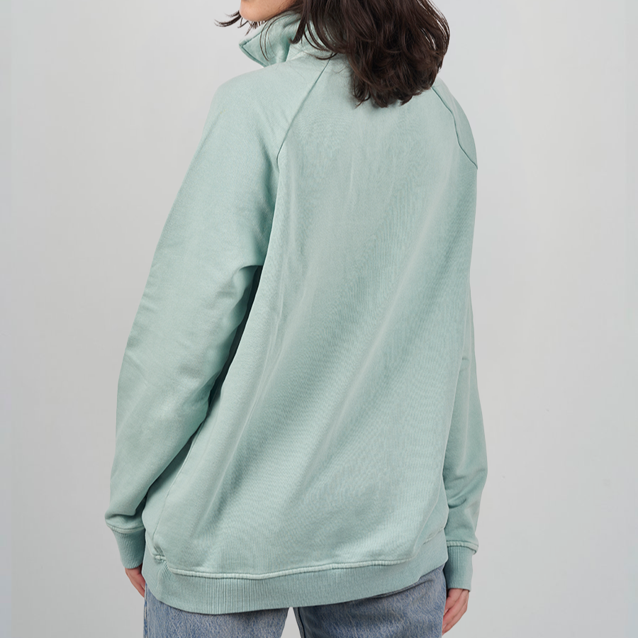 Half Zip Hooked Verde