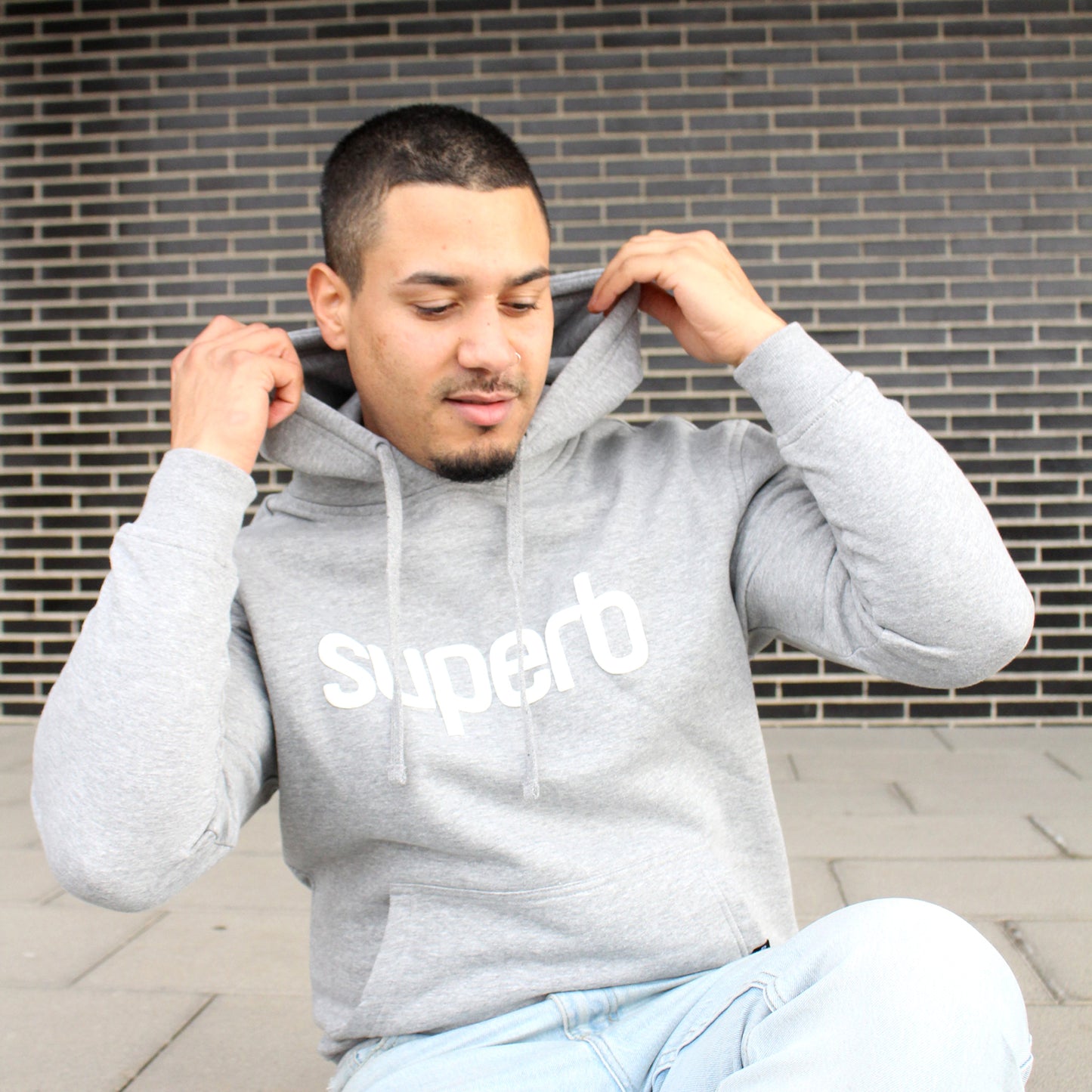 Sudadera Puffy Mode Gris