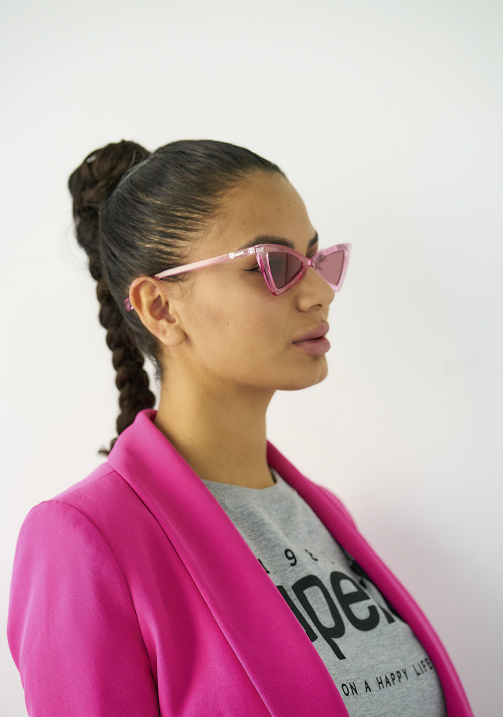 Cat eye - Pink sunglasses