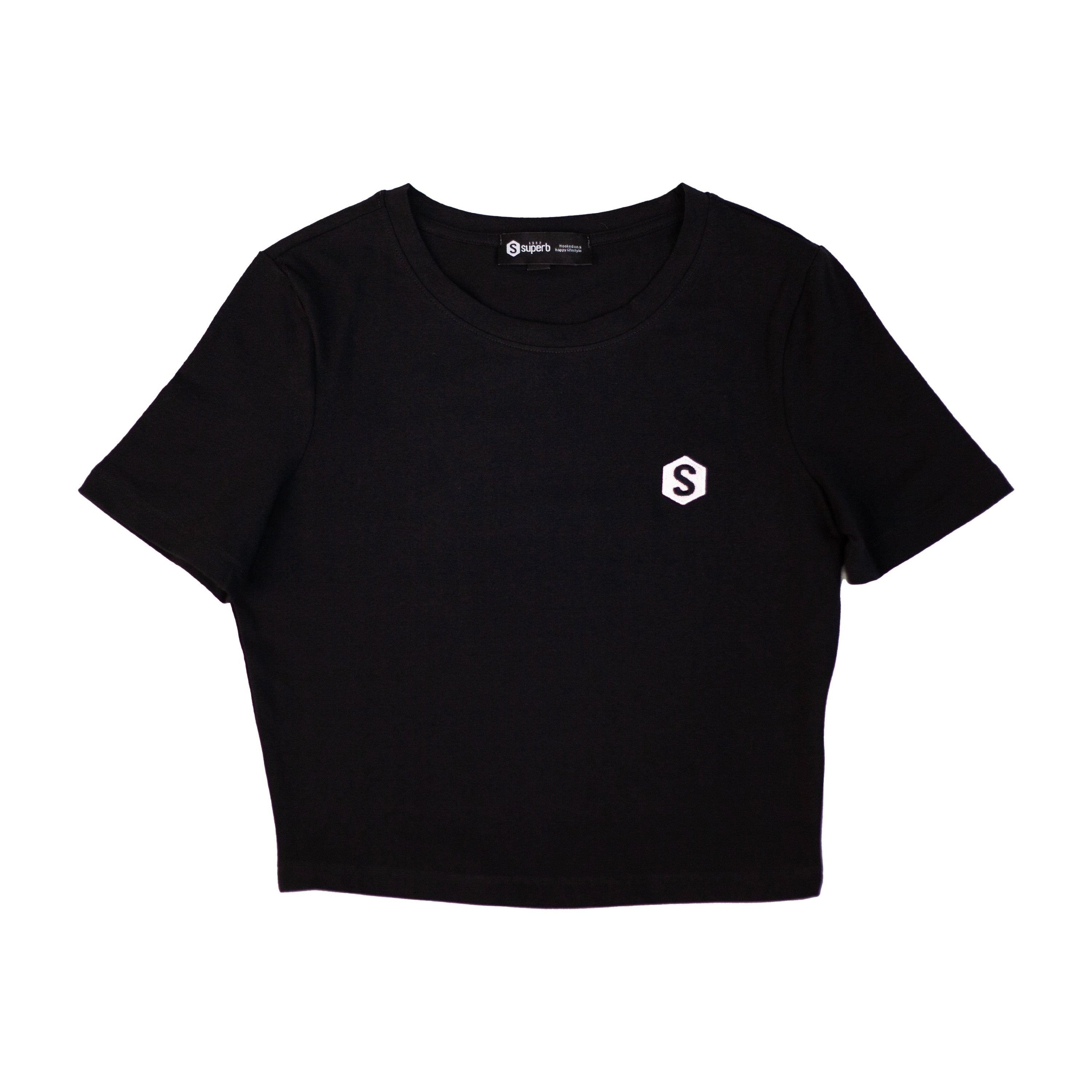 Black Basic Short T-Shirt