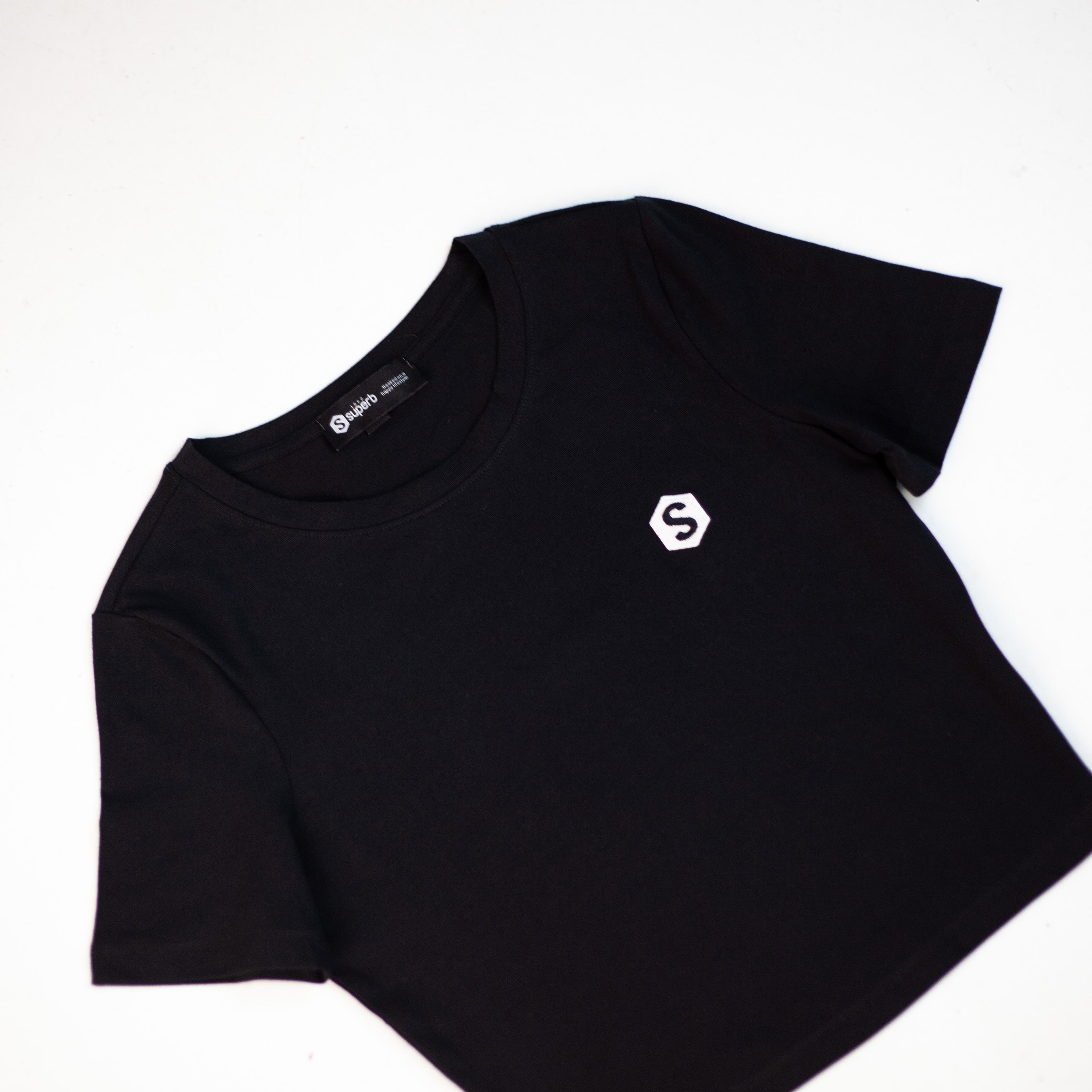 Black Basic Short T-Shirt