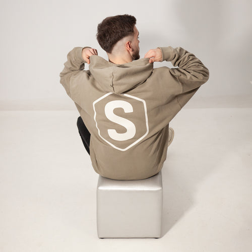 Sudadera Oversized Hexaline Caqui