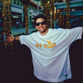 White Stress Out Oversize T-shirt