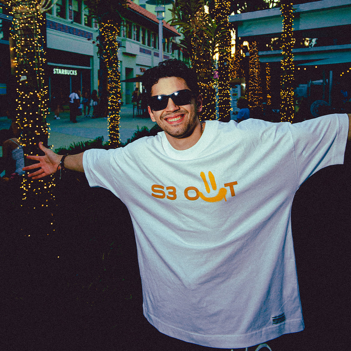 White Stress Out Oversize T-shirt