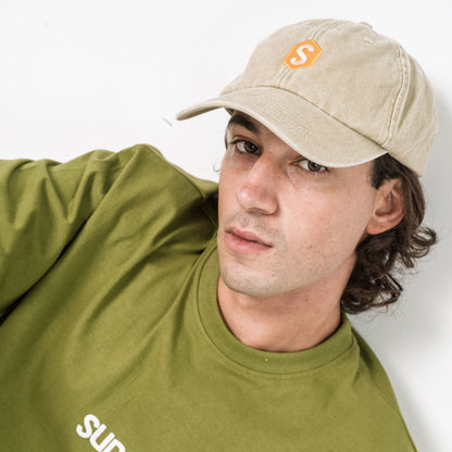 Superb Vintage Beige Cap