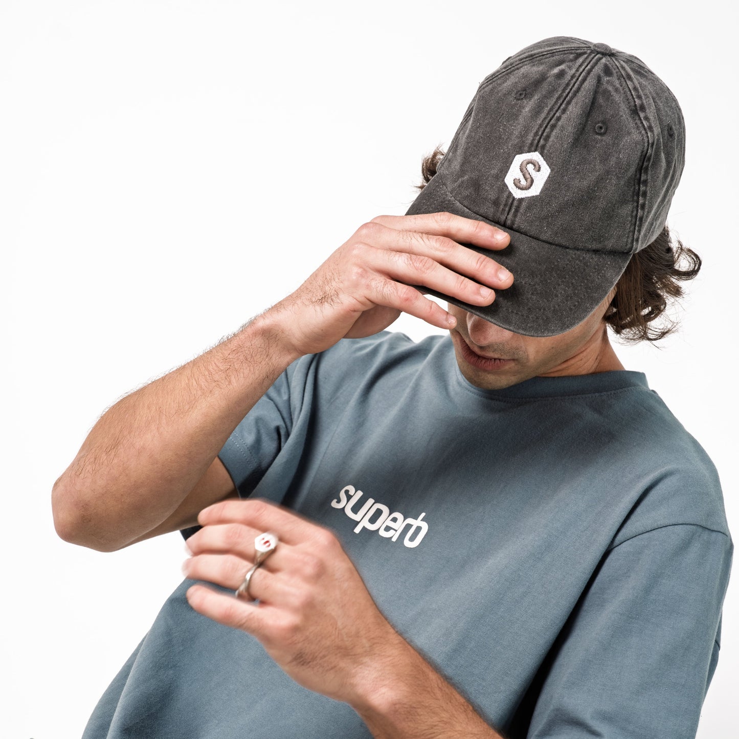 Superb Vintage Light Gray Cap